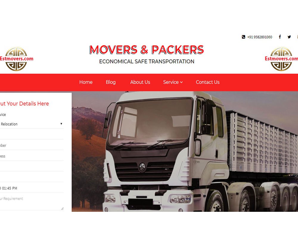 estmovers | Packer Mover Web Designing