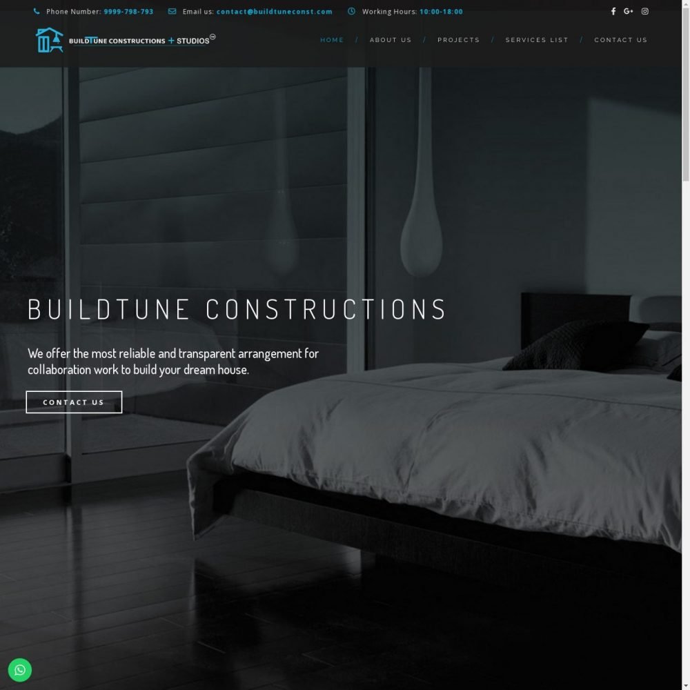 Buildtune Constructions – Construction Website