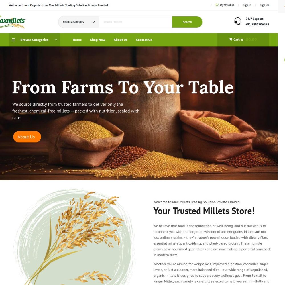 Max Millets Trading Solutions Private Limited