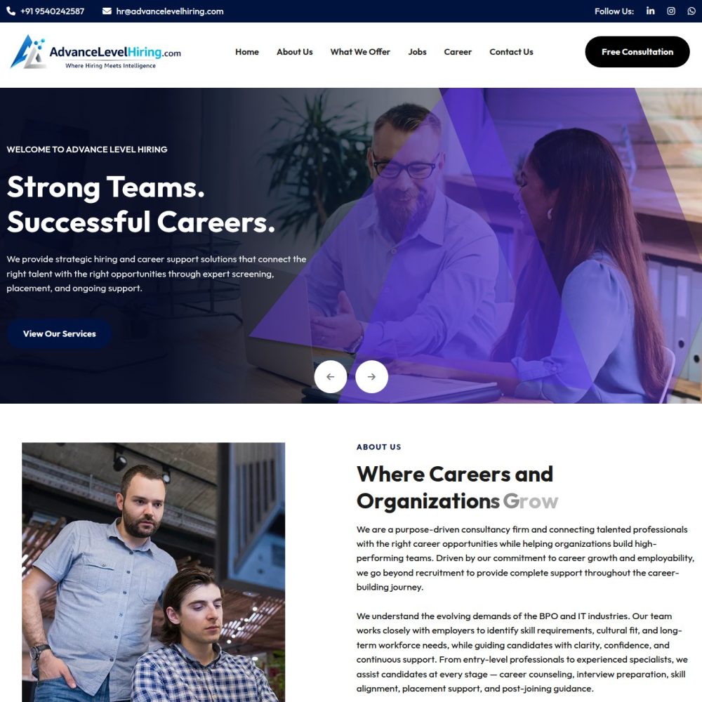 Advance Level Hiring