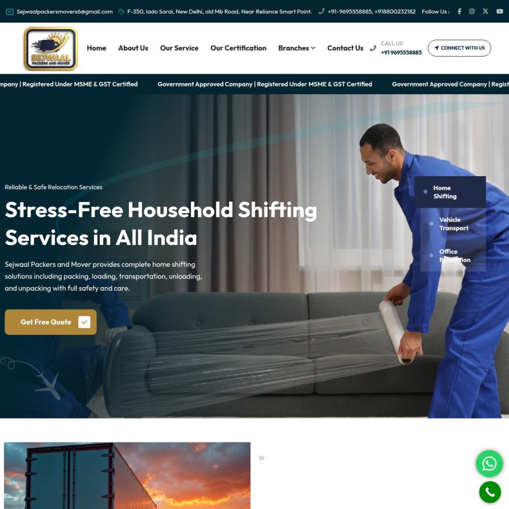 Sejwaal Packers and Mover